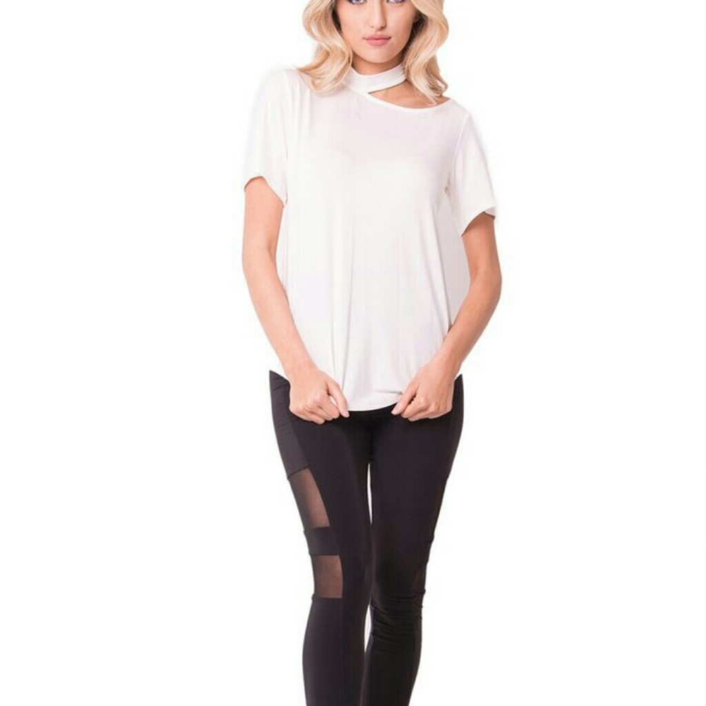 Ivory Distressed Tee